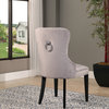 Miiko Tufted Velvet Dining Chair, Gray
