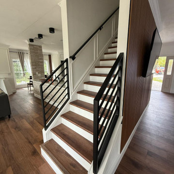 **Complete Kitchen, Flooring, Complete Stair Case and Trim