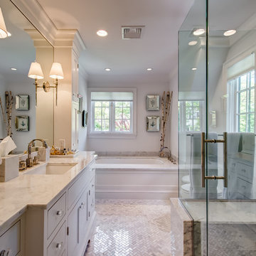 Master Bathroom - French Normandy Tudor