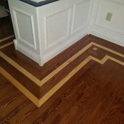 Hardwood Floors with Border - Floor Medallions And Inlays
