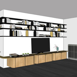 S&eacute;verine - une biblioth&egrave;que de style art d&eacute;co - 本棚