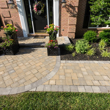 Front Concrete Paver Walkway