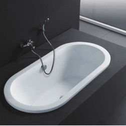 Aqua OVALE 59'' Drop in Bathtub w/ cUPC Approval - Bathtubs