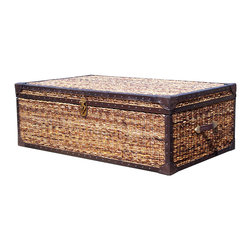 Lanai Wicker Trunk Coffee Table 50" X 30" - Coffee Tables