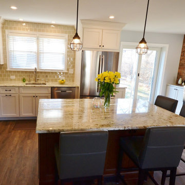 Bi-level West Chester PA Kitchen and First Floor Makeover.