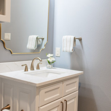 Sherwin Williams Blustery Sky in powder bath