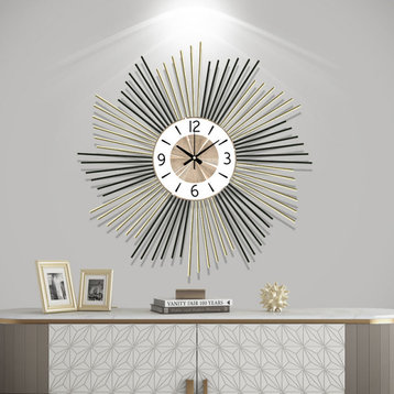 Luxury Decorative Artsy Wall Clock, Dia25.6"