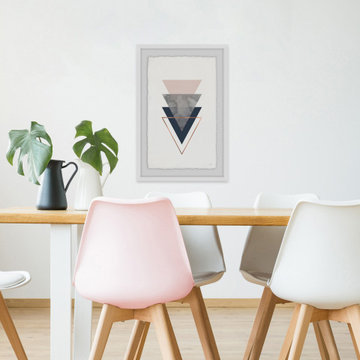 "Triangular Prism" Framed Painting Print