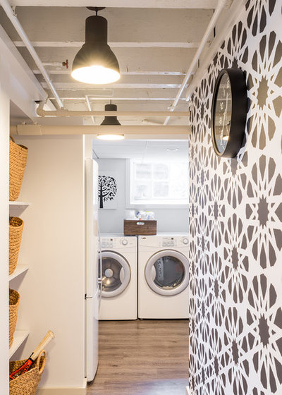 Contemporain Buanderie Contemporary Laundry Room