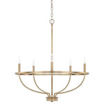 HomePlace - HomePlace 428551AD Greyson - Five Light Chandelier - Warranty: 1 Year Room Recommendation: DGreyson Five Light C Aged Brass *UL Approved: YES Energy Star Qualified: n/a ADA Certified: n/a  *Number of Lights: 5-*Wattage:60w Incandescent bulb(s) *Bulb Included:No *Bulb Type:E12 Candelabra Base *Finish Type:Aged Brass