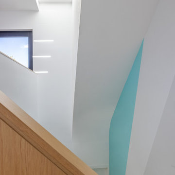 Williamsburg Townhouse - View up to Den and Skylight