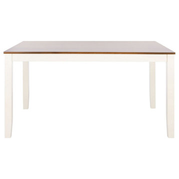Robin Rectangle Dining Table, White/Natural