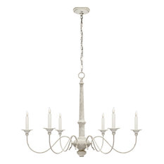 Country Small Chandelier, Belgian White