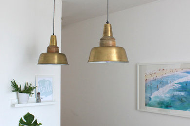 Example of a minimalist kitchen design in Other