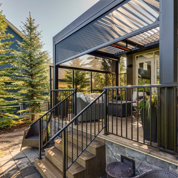Adjustable StruXure Pergola With Phantom Screens With Heater and Pot Lights