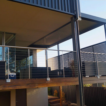 Louver Opening & Closing Roof Verandah w/- Screens, Deck