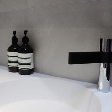Industrial Grey and White Bathroom - Melbourne