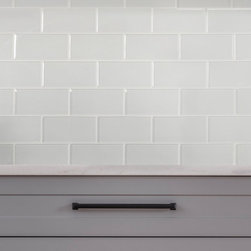 SUPER WHITE Glass Subway Kitchen Backsplash Tile - Wall And Floor Tile