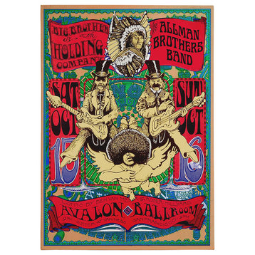 Classic Rock "The Allman Brothers Band" Gallery Wrapped Canvas Wall Art