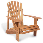 Douglas Nance - Montauk Adirondack Chair - The sophisticated look and rolling front of the Montauk Adirondack Chair offers an outdoor lounging option at a very comfortable angle and wide paddle arms. The low slope and position of the seat allows for comfortable lounging without the need of a footrest.