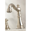 Fauceture Widespread Bathroom Faucet With Retail Pop-Up, Polished Nickel
