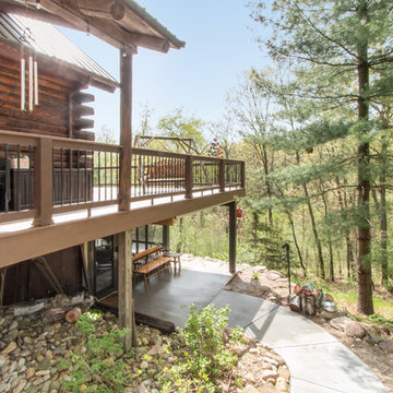Deck and Path to Sunroom Below