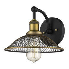 Millennium Lighting 1 Light Metal Wall Sconce in Matte Black/Heirloom Bronze