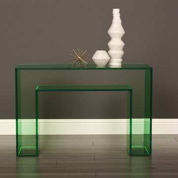 Modern Double X Console Table