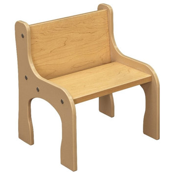 Tot Mate 15" Contemporary Wood Composite Activity Chair in Maple