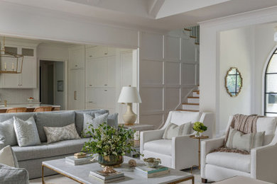 Inspiration for a transitional living room remodel in Charleston