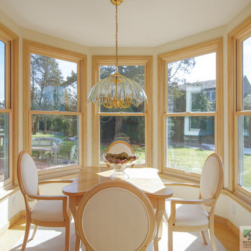 New Wood Windows in Stunning Breakfast Nook - Renewal by Andersen Long Island
