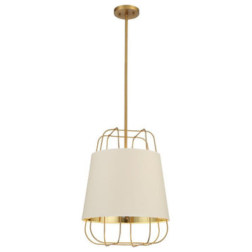 3 Light Pendant in Transitional Style - 16 Inches Wide by 20.75 Inches