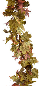 Serene Spaces Living 5ft Fall Maple Leaf Garland for Thanksgiving Decor