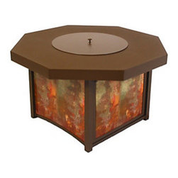 Homecrest Lunar Fusion 42" Octagon Chat Fire Pit with Cover - Fire Pits