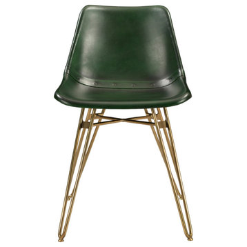 Dining Chair Green (Set Of 2) Green Retro