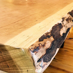 Hand-Planed, Live-Edge Cherry Dining Table - Dining Tables