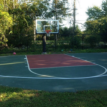 Emmett H's Pro Dunk Diamond Basketball System on a 52x27 in Little Compton, RI