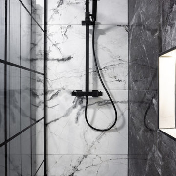 Bathroom - Black Mist Porcelain Polished Tile