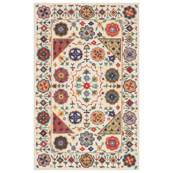Hand-Tufted Tikal Floral AH01 Rug, Multi, 5'x8'