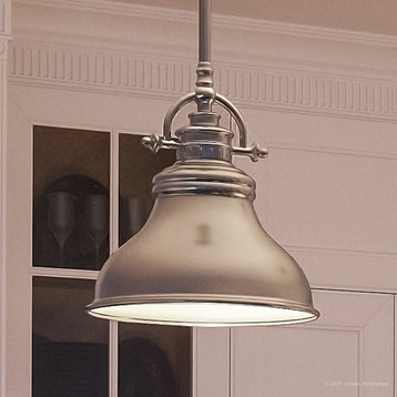 Luxury Industrial Nickel Hanging Pendant Light, UQL2289, Sonoma Collection