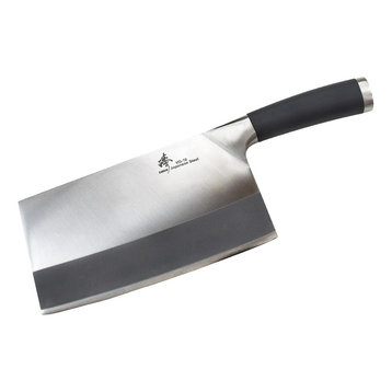 Zhen Japanese Heavy Duty Cleaver Chopping Chef Butcher Knife, 8", Bone Chopper
