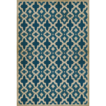 Vintage Vinyl Floorcloths/Mats (The Blue Mosque), 52x76