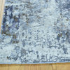 2'x3' Handmade Hi and Low Pile Wool And Silk Abstract Design Rug