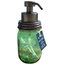 Mason Jar Foaming Soap Dispenser, Green Jar, Oil-Rubbed Bronze