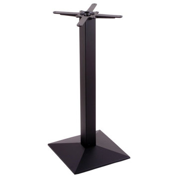 Holland Bar Stool 217 Black Cast Iron Counter H Base, Square Foot