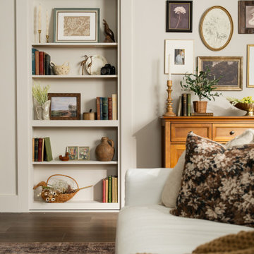 Cottage Core Livingroom with Secret Closet