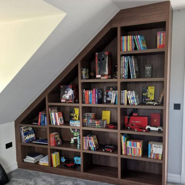 Loft Fitted Bookcases Set in Kenton Supplied by Inspired Elements