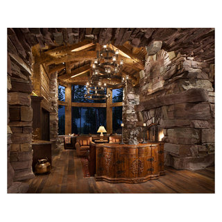 Great Northern Lodge - Rustic - Living Room - Other - by Centre Sky ...