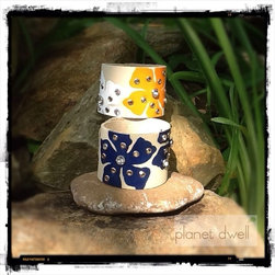 PlanetDwell Leather Cuffs - Artwork