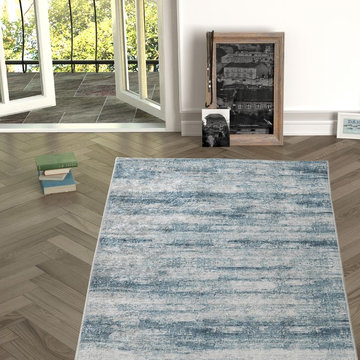 Chiara Rose Rubber Back Non-Skid/Slip Area Rug 2'7"X5'; 2'7"X6'6"; 5'3"x7'6".